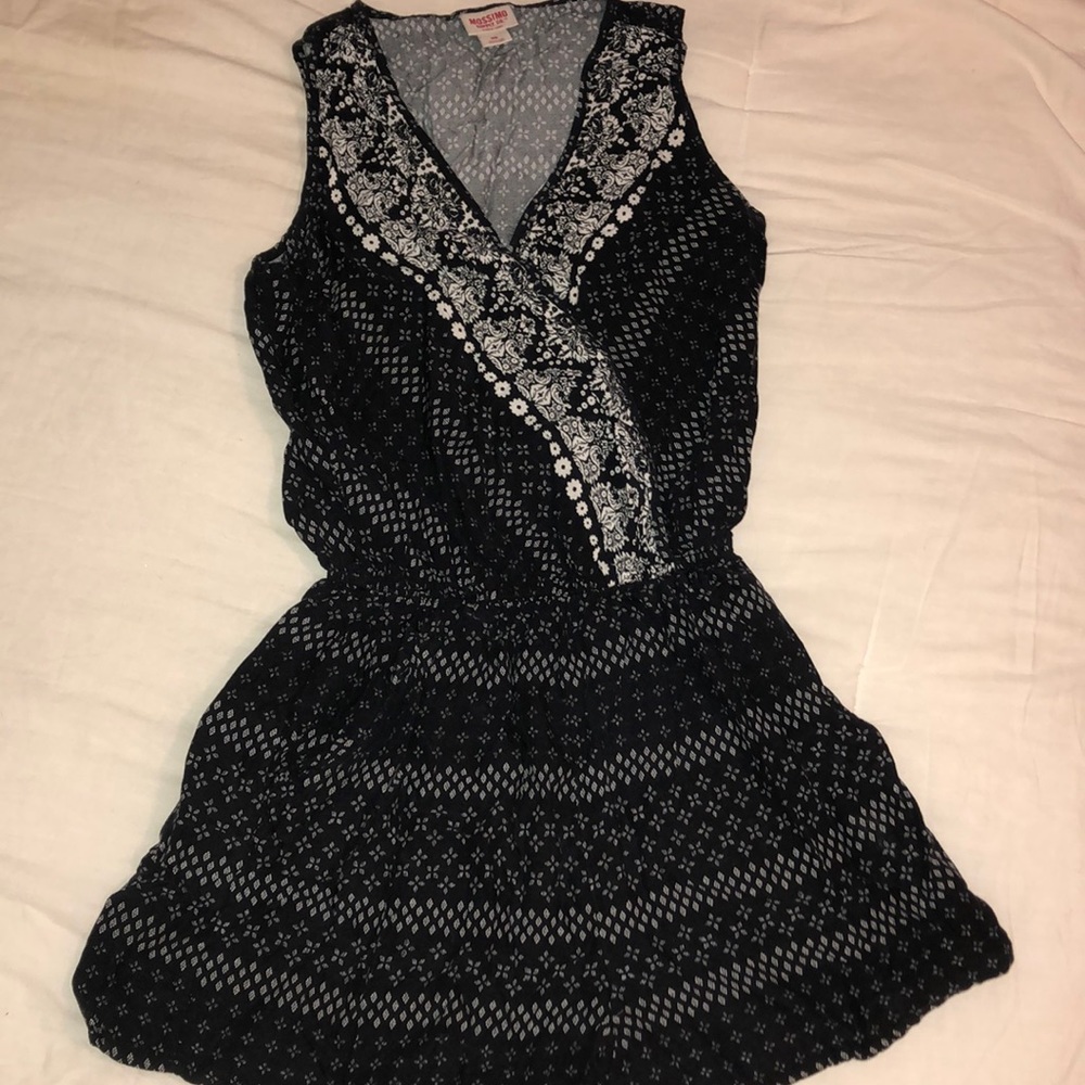 Mossimo Black and White Romper